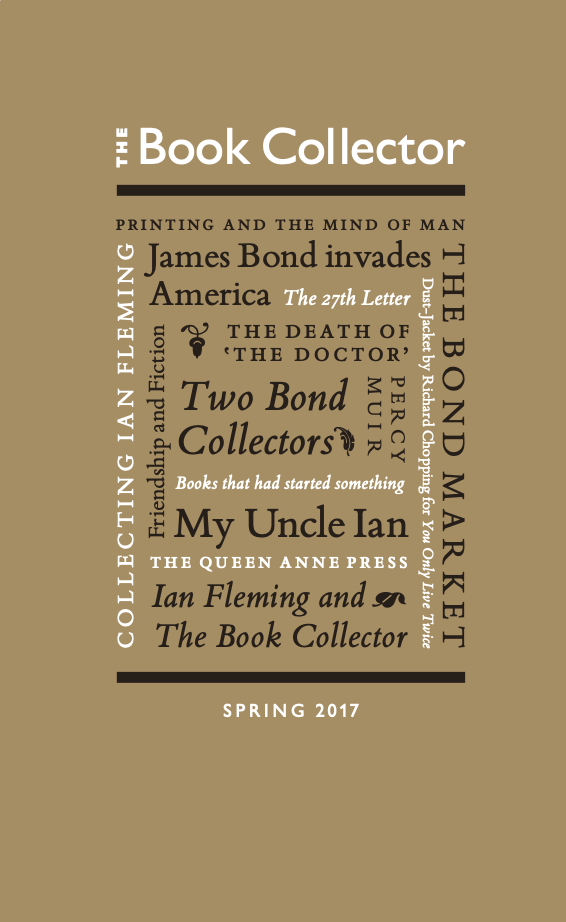 The Book Collector Ian Fleming Spring 2017