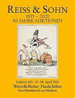 Reiss & Sohn.  Auction Sale 203: Rare Books. Manuscripts. From the Middle Ages to Modern Times 