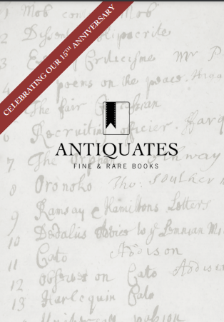 Antiquates Ltd, Anniversary catalogue of rare books and manuscripts