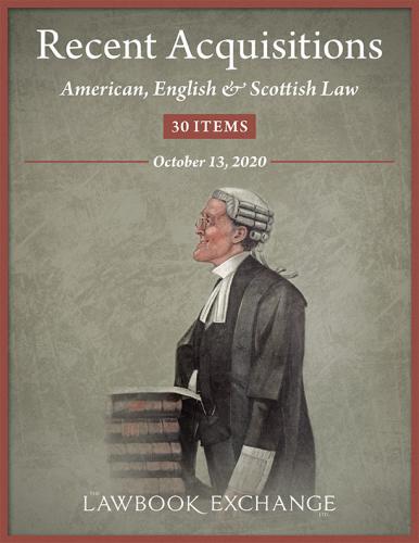 Lawbook Exchange - American, English and Scottish Law