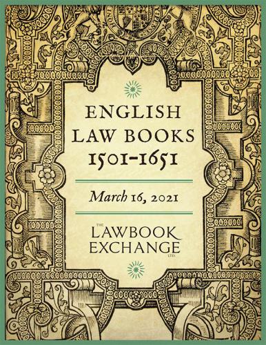 The Lawbook Exchange Ltd, English Law Books, 1501–1651