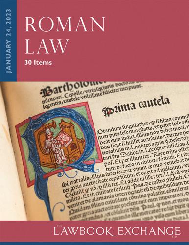 The Lawbook Exchange Ltd, Roman Law: 30 Items