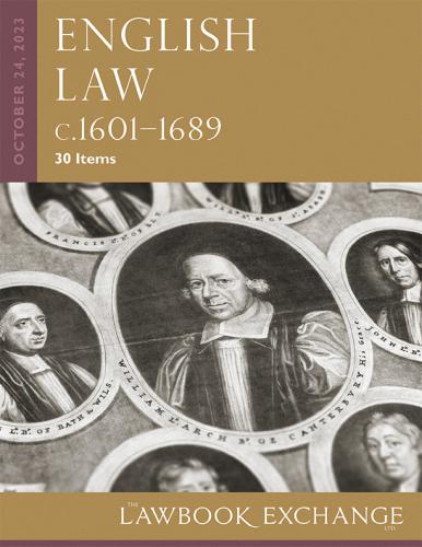 Lawbook Exchange Ltd.  English Law, c.1601–1689 - 30 Items