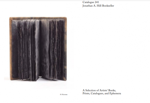 Jonathan A Hill, Catalogue 241