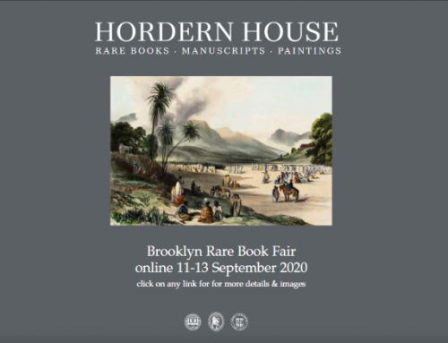 Hordern House - Brooklyn Rare Book Fair 2020