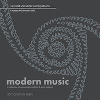 Lubrano Catalogue 90, Modern Music