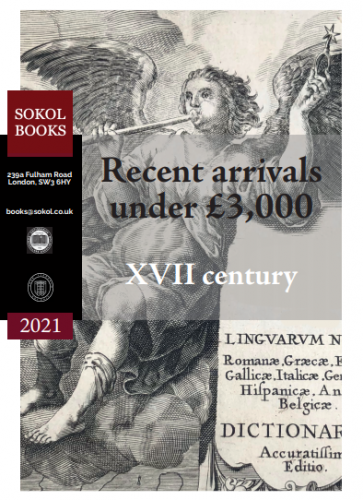 Sokol - Recent Acquisitions under £3000 XVII Century