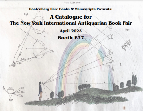 Rootenberg Rare Books & Manuscripts, New York International Antiquarian Book Fair Catalogue
