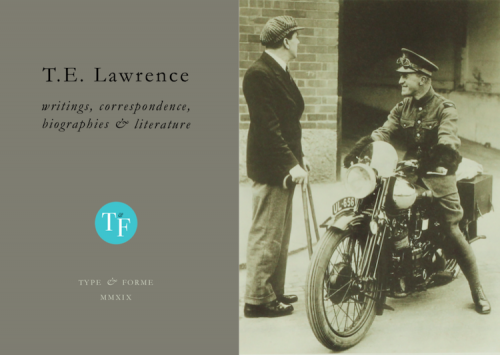 T. E. Lawrence catalogue cover