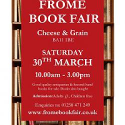 Frome Book Fair Sat March 30th 2019