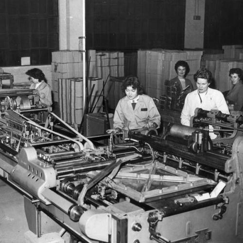 D. Smith and Sons, box makers, 97 Lea Bridge Road, 1959. Courtesy of Vestry House  Museum, London Borough of Waltham Forest