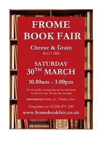 Frome Book Fair Sat March 30th 2019