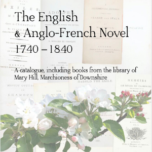 The English and Anglo-French Novel - Quaritch catalogue