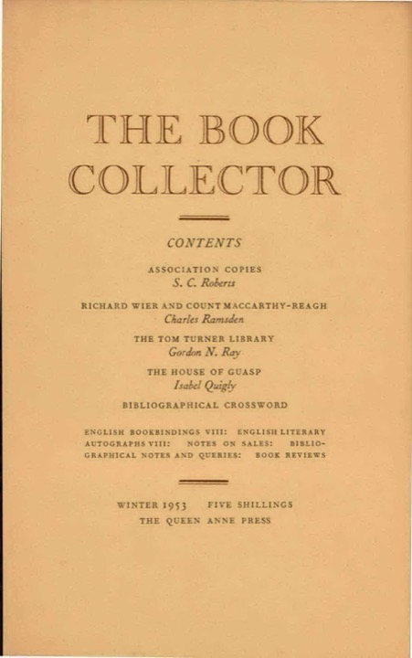 The Book Collector Front Cover The Book Collector front cover image