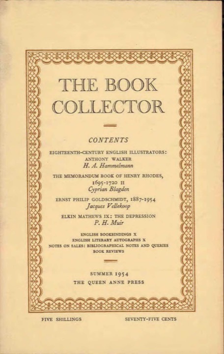 The Book Collector Front Cover The Book Collector front cover image
