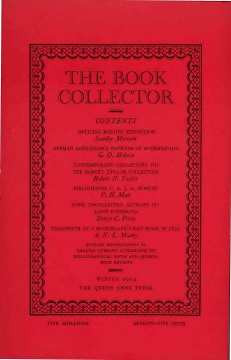 The Book Collector Front Cover The Book Collector front cover image