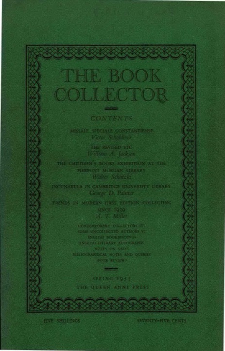 The Book Collector Front Cover The Book Collector front cover image
