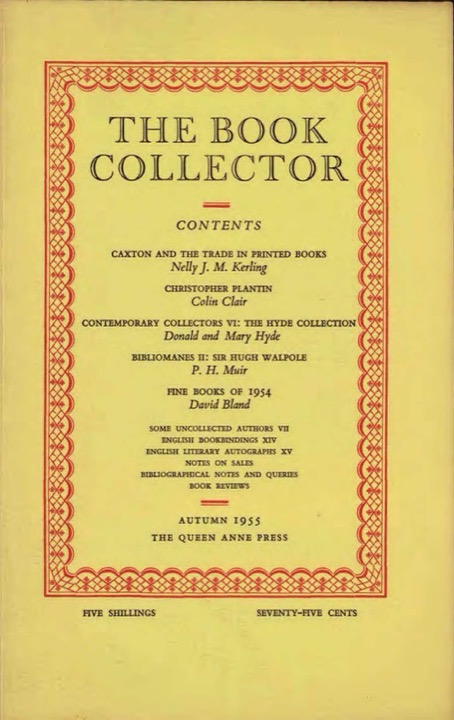 The Book Collector Front Cover The Book Collector front cover image