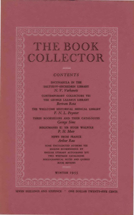 The Book Collector Front Cover The Book Collector front cover image