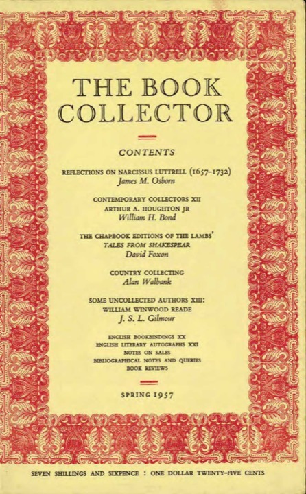 The Book Collector Front Cover The Book Collector front cover image