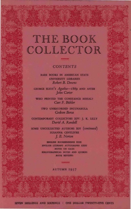 The Book Collector Front Cover The Book Collector front cover image