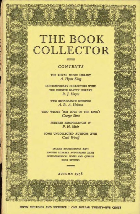 The Book Collector Front Cover The Book Collector front cover image