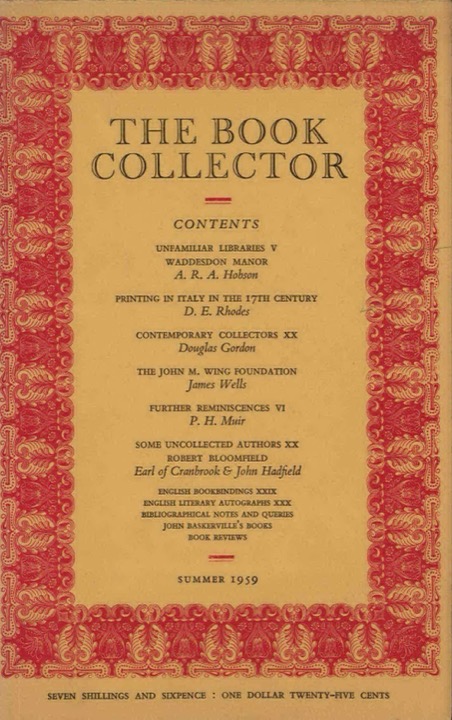 The Book Collector Front Cover The Book Collector front cover image