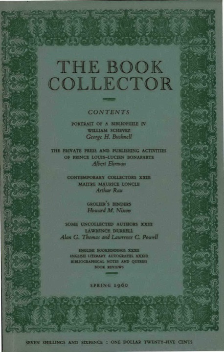 The Book Collector Front Cover The Book Collector front cover image