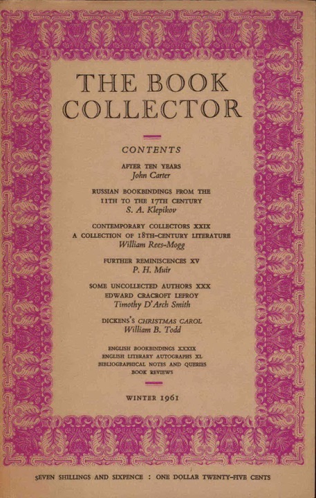 The Book Collector Front Cover The Book Collector front cover image