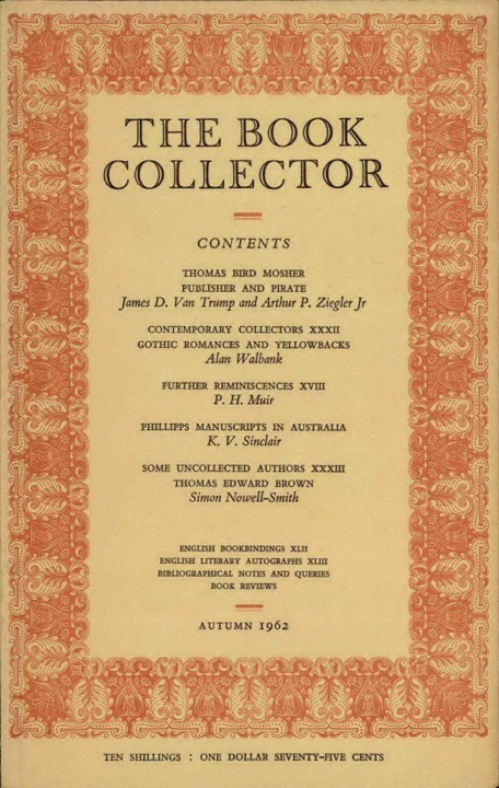 The Book Collector Front Cover The Book Collector front cover image