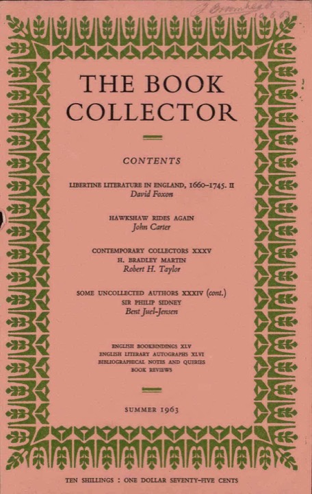 The Book Collector Front Cover The Book Collector front cover image