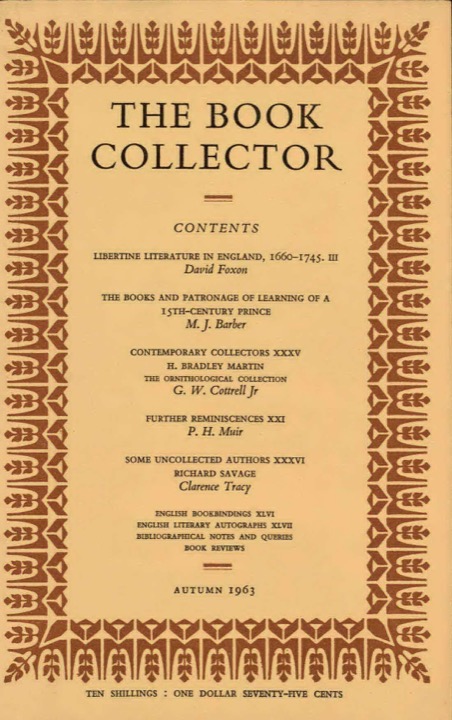 The Book Collector Front Cover The Book Collector front cover image