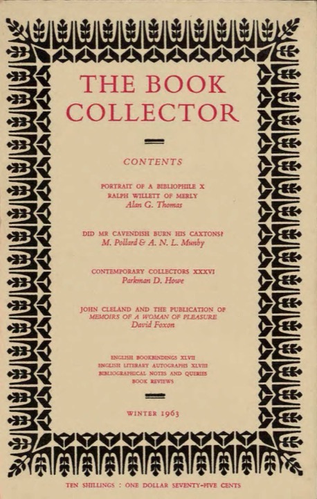 The Book Collector Front Cover The Book Collector front cover image