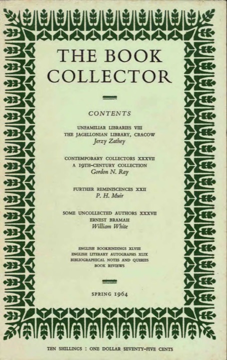 The Book Collector Front Cover The Book Collector front cover image