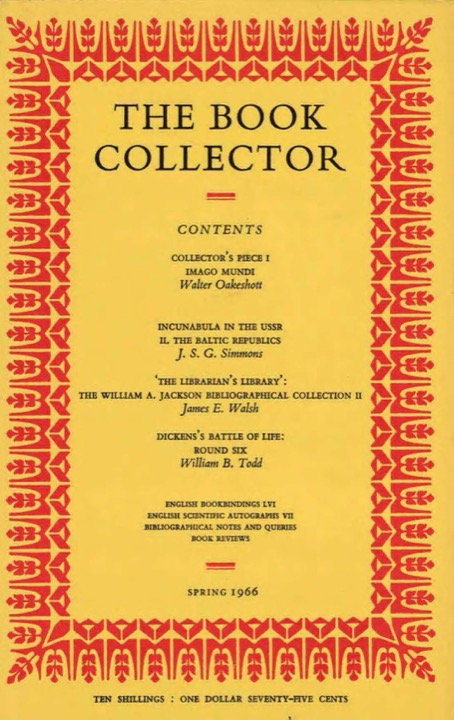The Book Collector Front Cover The Book Collector front cover image