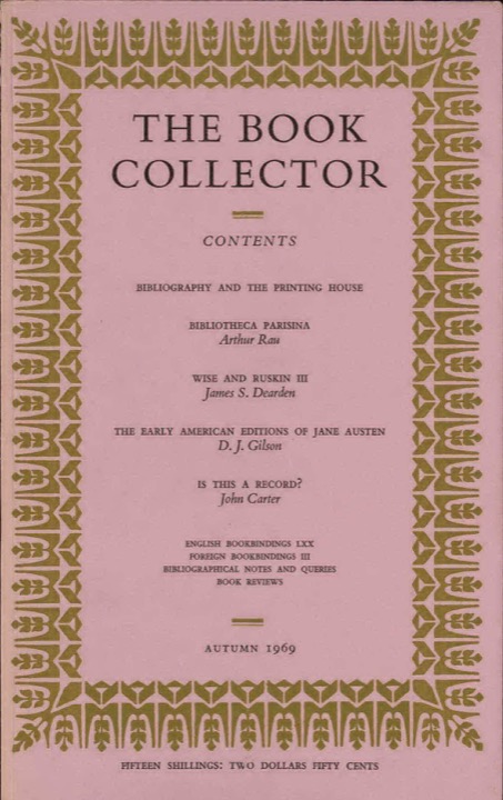 The Book Collector Front Cover The Book Collector front cover image
