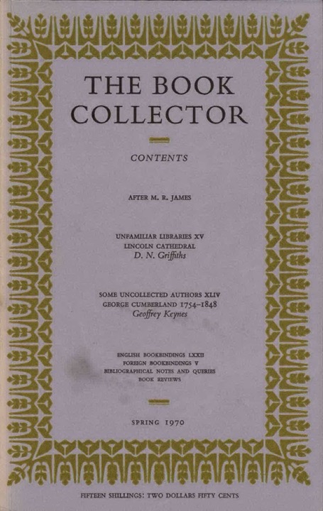 The Book Collector Front Cover The Book Collector front cover image