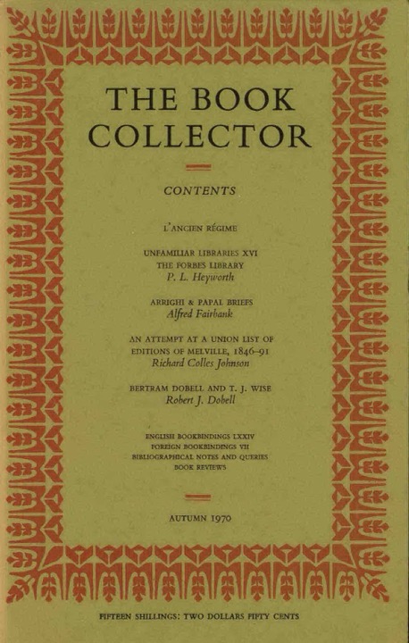 The Book Collector Front Cover The Book Collector front cover image