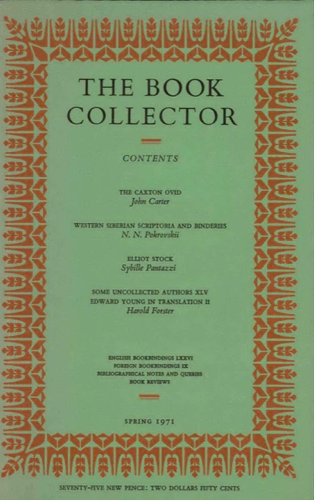 The Book Collector Front Cover The Book Collector front cover image