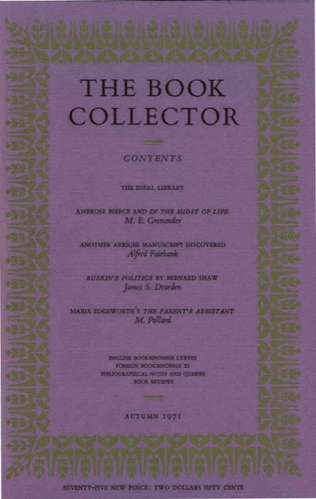 The Book Collector Front Cover The Book Collector front cover image