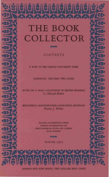 The Book Collector Front Cover The Book Collector front cover image