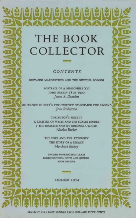 The Book Collector Front Cover The Book Collector front cover image