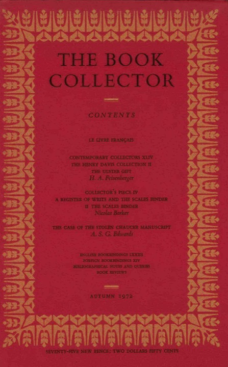 The Book Collector Front Cover The Book Collector front cover image