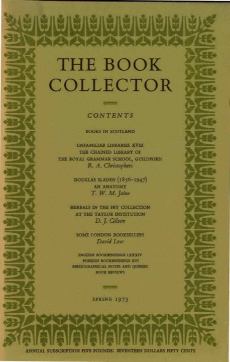 The Book Collector Front Cover The Book Collector front cover image