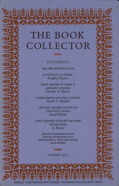 The Book Collector Front Cover The Book Collector front cover image