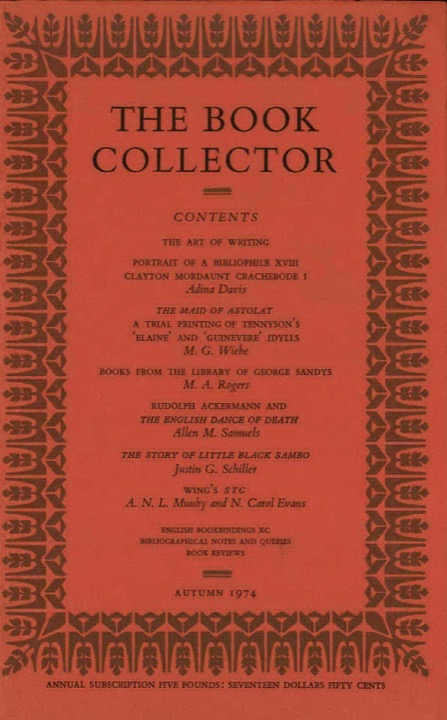 The Book Collector Front Cover The Book Collector front cover image