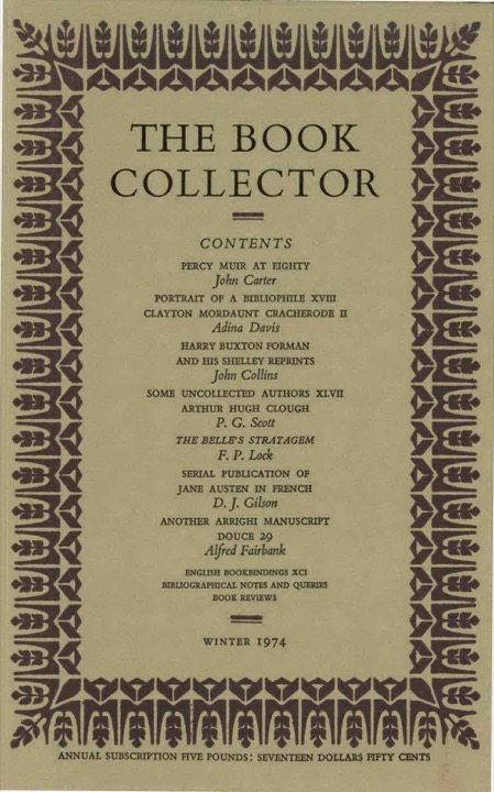 The Book Collector Front Cover The Book Collector front cover image