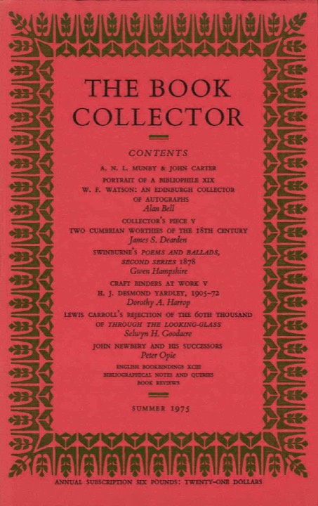 The Book Collector Front Cover The Book Collector front cover image