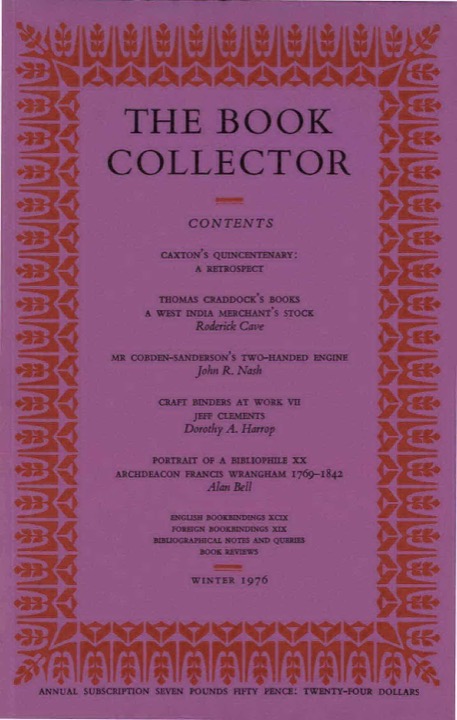 The Book Collector Front Cover The Book Collector front cover image