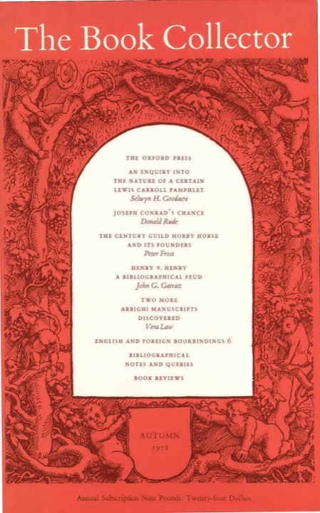 The Book Collector Front Cover The Book Collector front cover image